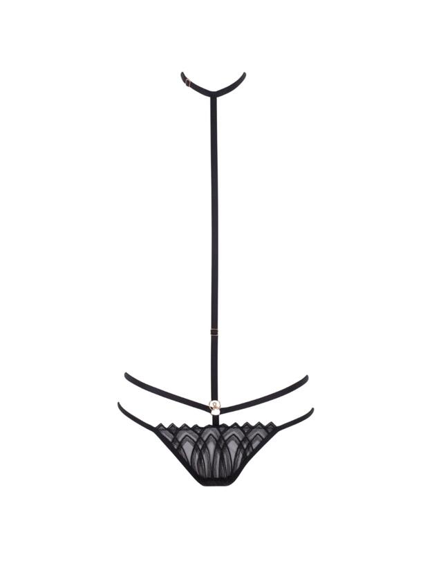Bluebella Lana Open-back Harness Brief Black 