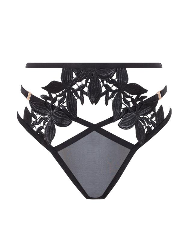 Bluebella Cromer High-Waist Thong Black 