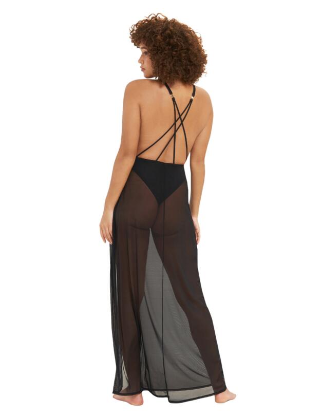 Bluebella Georgiana Long Chemise Black 