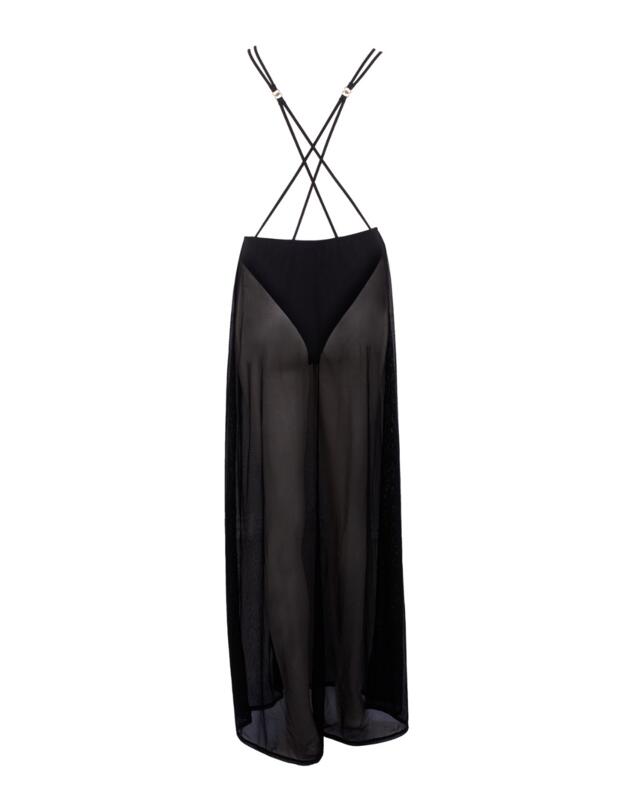 Bluebella Georgiana Long Chemise Black 