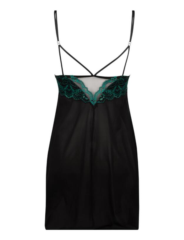 Lise Charmel Secrete Emeraude Chemise Noir Vert
