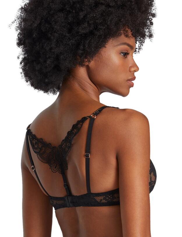 Aubade Night Bird Moulded Plunge Bra Black Queen