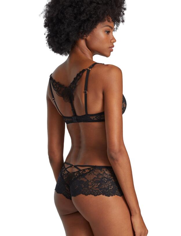 Aubade Night Bird Moulded Plunge Bra Black Queen