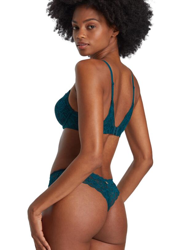 Aubade Rosessence Moulded Half-Cup Bra Deep Green