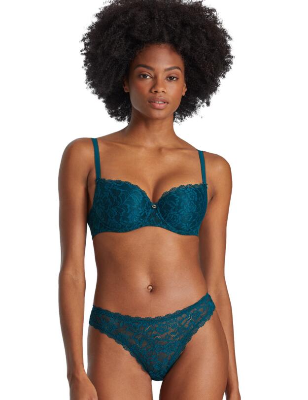 Aubade Rosessence Moulded Half-Cup Bra Deep Green