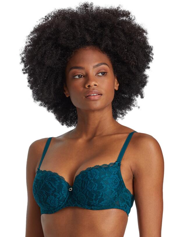 Aubade Rosessence Moulded Half-Cup Bra Deep Green