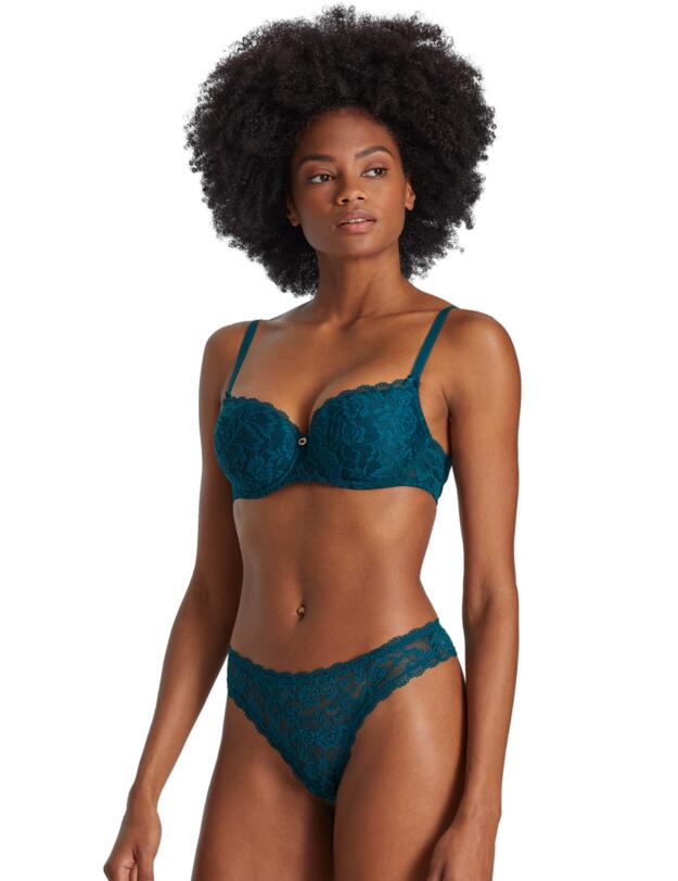 Aubade Rosessence Moulded Half-Cup Bra Deep Green