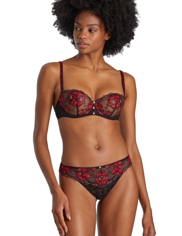 Aubade Melodie Dete Tanga Brief Black Cherry 