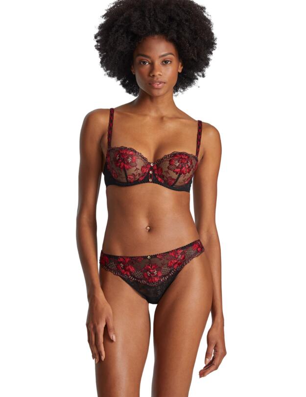 Aubade Melodie Dete Tanga Brief Black Cherry 