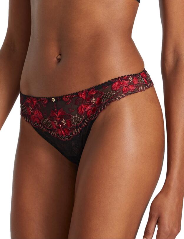 Aubade Melodie Dete Tanga Brief Black Cherry 