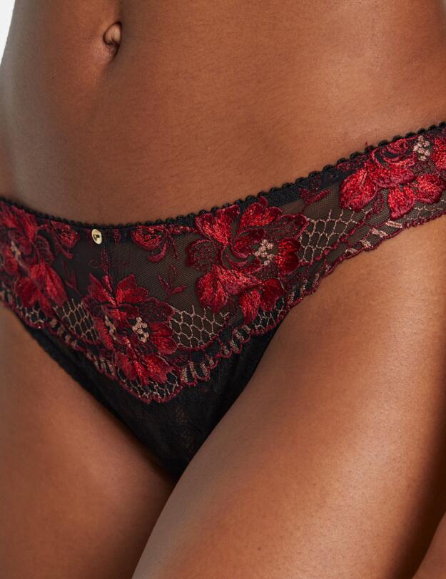 Aubade Melodie Dete Tanga Brief Black Cherry 