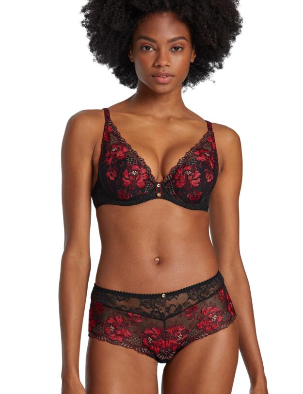Aubade Melodie Dete Saint-Tropez Brief Black Cherry 