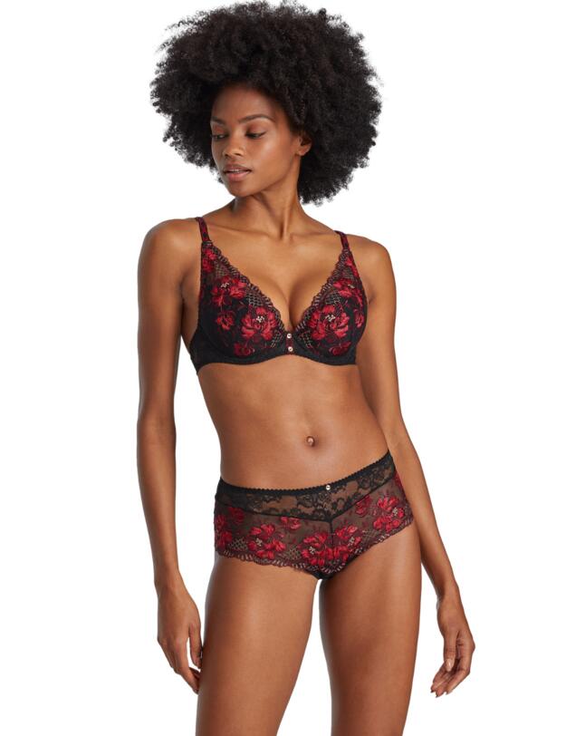 Aubade Melodie Dete Saint-Tropez Brief Black Cherry 