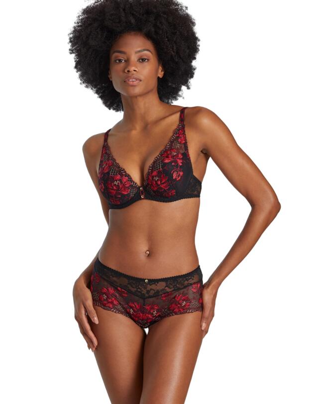 Aubade Melodie Dete Saint-Tropez Brief Black Cherry 