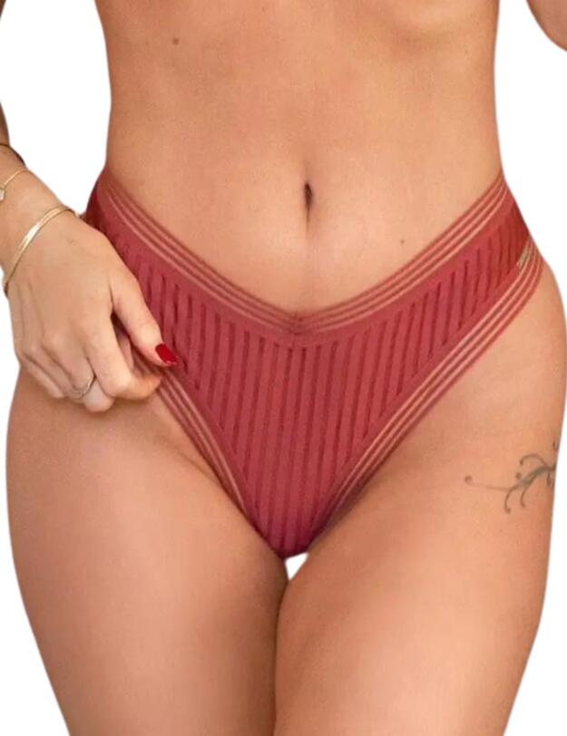  Pour Moi India Brazilian Brief Chestnut
