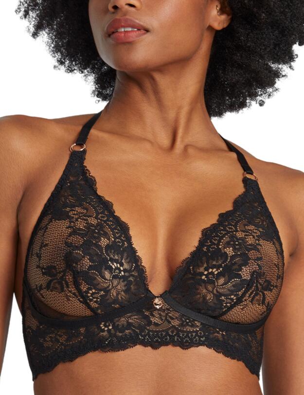 Aubade Night Bird Triangle Bra Black Queen