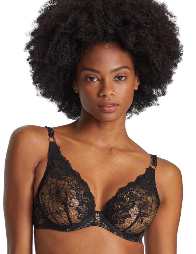  Aubade Night Bird Triangle Bra Black Queen