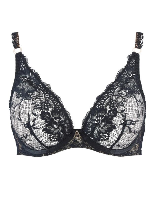  Aubade Night Bird Triangle Bra Black Queen