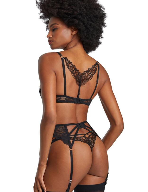 Aubade Night Bird Half Cup Bra Black Queen