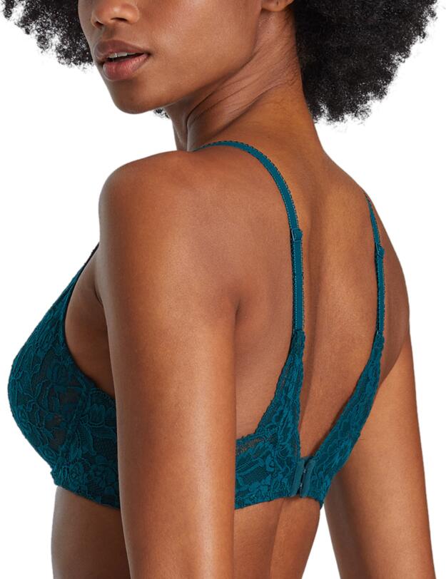  Aubade Rosessence Plunging Triangle Bra Deep Green