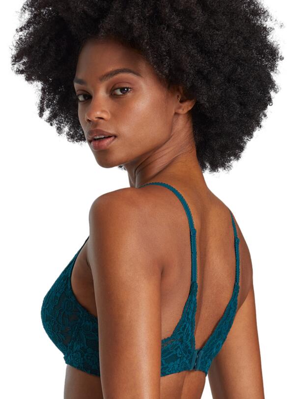  Aubade Rosessence Plunging Triangle Bra Deep Green