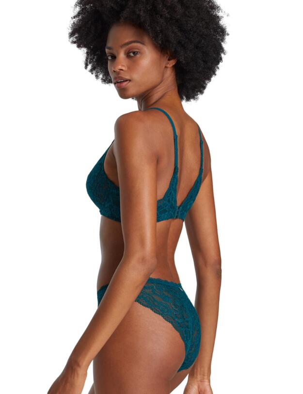  Aubade Rosessence Plunging Triangle Bra Deep Green