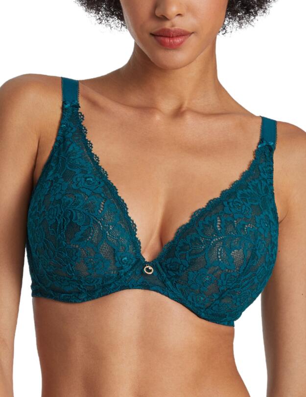 Aubade Rosessence Triangle Bra Deep Green