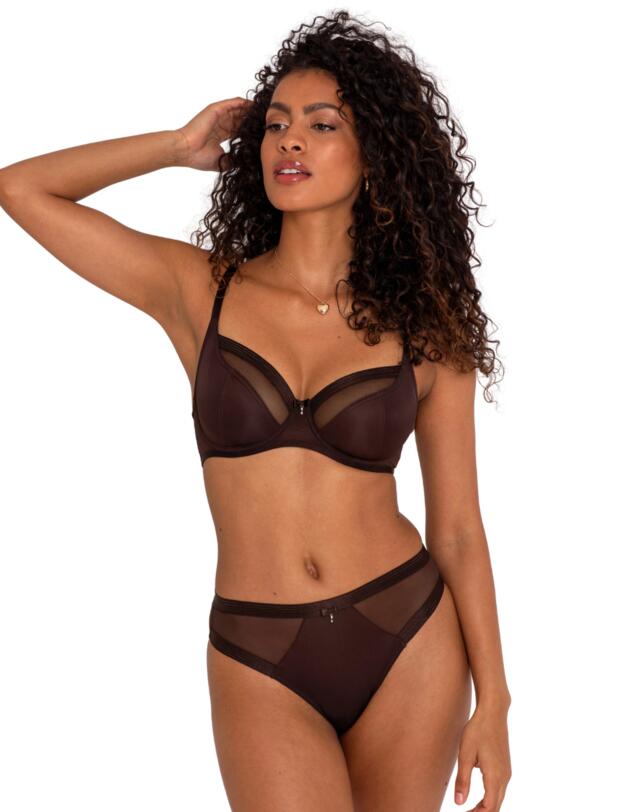 Pour Moi Viva Luxe Underwired Bra Chocolate 