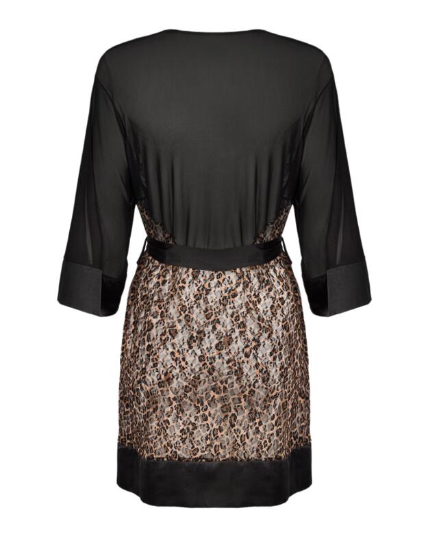 Obsessive Allunes Peignoir Black 