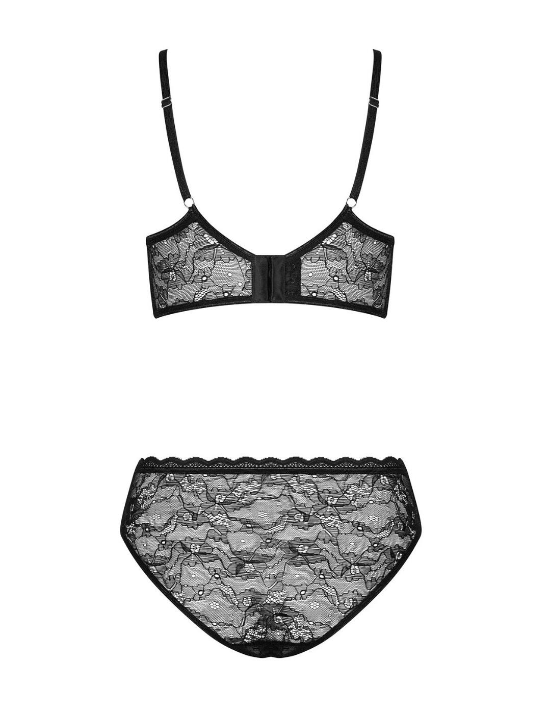 Women's black lacy lingerie set Obsessive Laurise buy at best prices with  international delivery in the catalog of the online store of lingerie