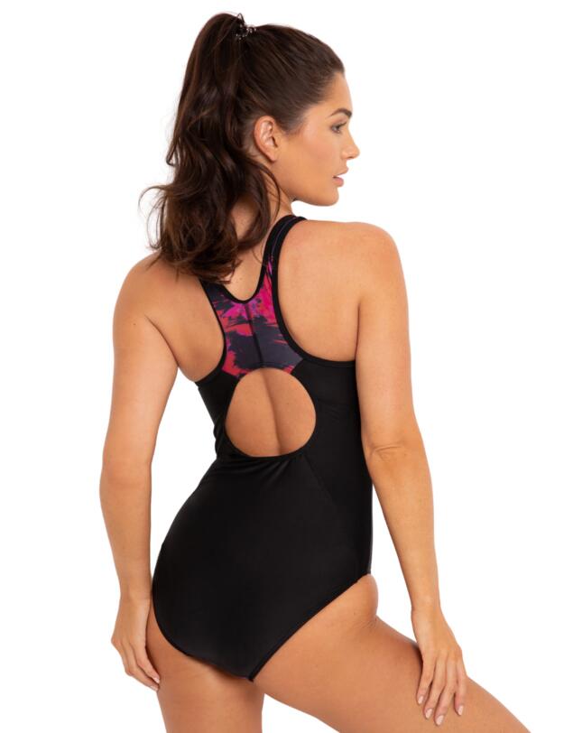 Pour Moi Energy Chlorine Resistant Recycled Swimsuit  Abstract Floral 