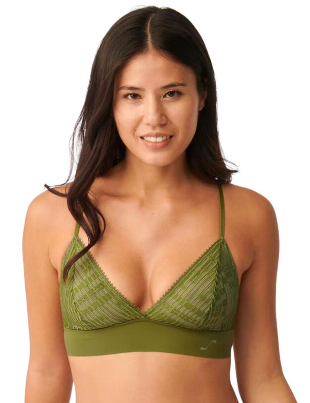 Sloggi S Seven Longline Bralette Forest Green 