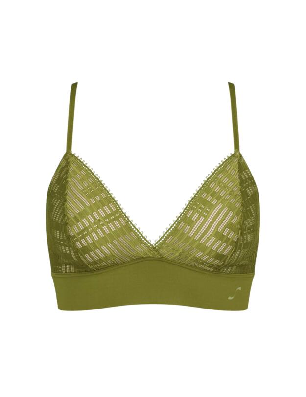 Sloggi S Seven Longline Bralette Forest Green 