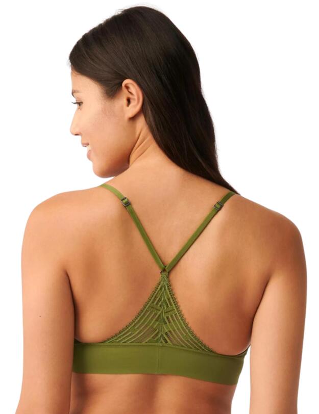 Sloggi S Seven Longline Bralette Forest Green 