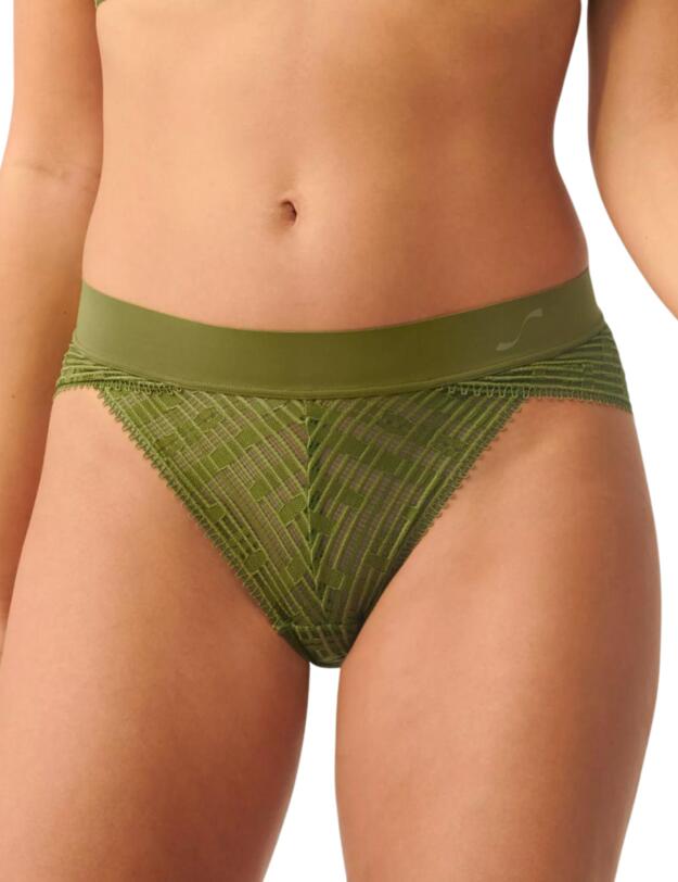 Sloggi S Seven High Leg Brief Forest Green 