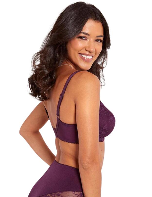 Pour Moi Flora Non Padded Bra Blackberry