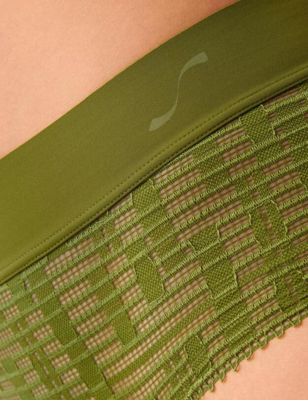 Sloggi S Seven Mid Waist Panty Forest Green 