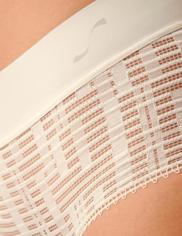 Sloggi S Seven Mid Waist Panty Ecru White 