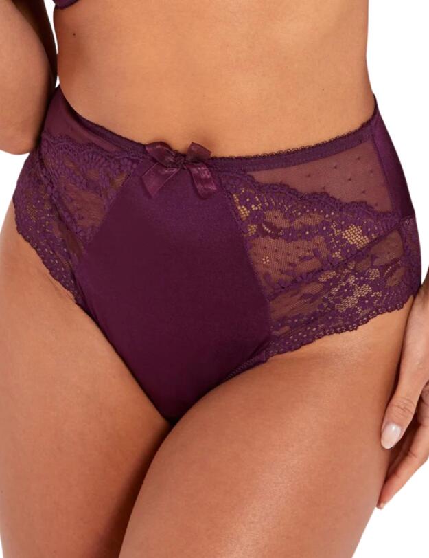  Pour Moi Flora Deep Brief Blackberry
