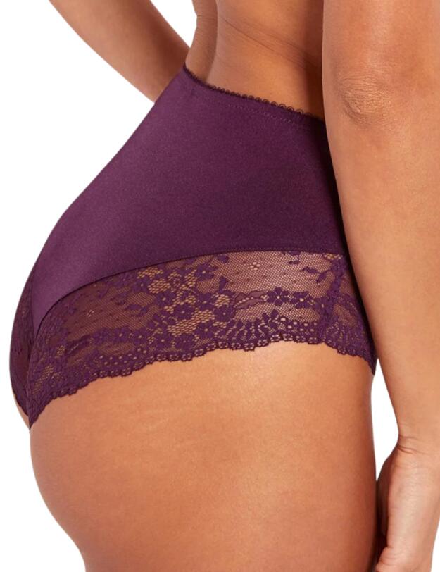  Pour Moi Flora Deep Brief Blackberry