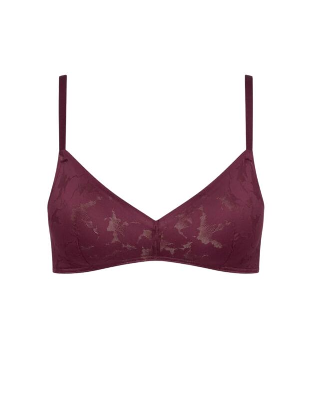 Sloggi Zero Lace Bralette Claret 