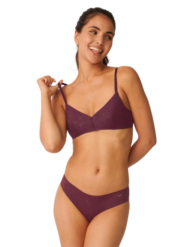 Sloggi Zero Lace Hipster Brief Claret 