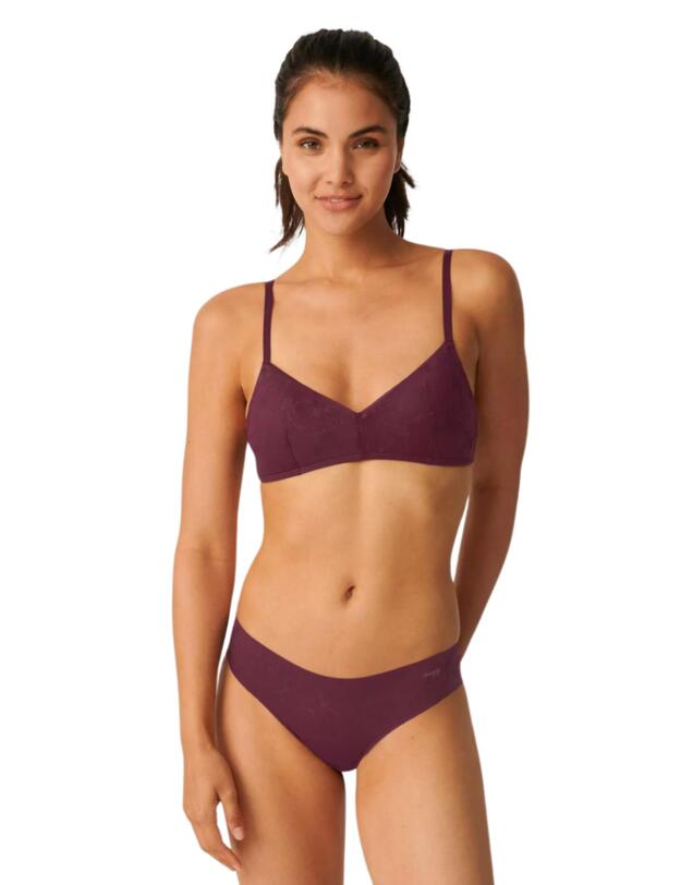 Sloggi Zero Lace Hipster Brief Claret 