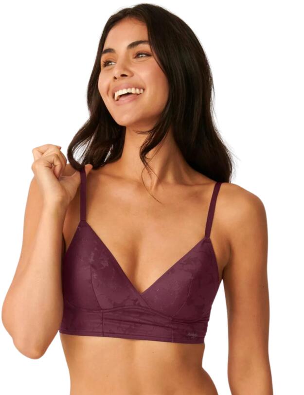 Sloggi Zero Lace Longline Bra Claret 