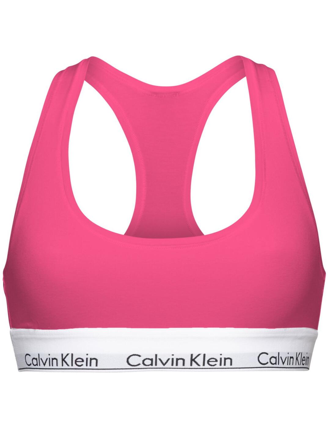 Calvin Klein Modern Cotton Unlined Bralette Raspberry Sorbet