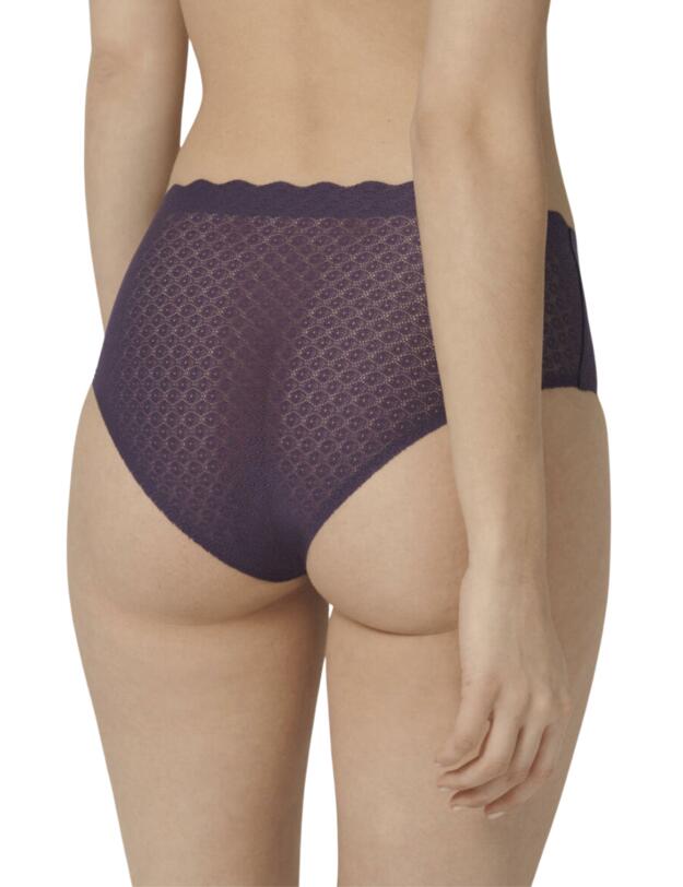 Sloggi Zero Feel Lace High Waist Brief Blackcurrant Juice 