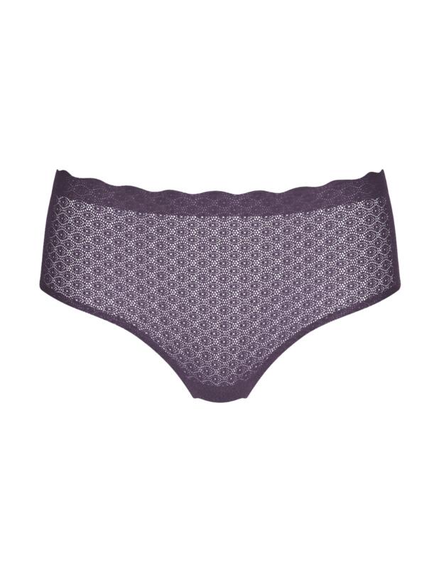 Sloggi Zero Feel Lace High Waist Brief Blackcurrant Juice 