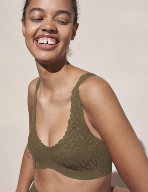Sloggi Zero Feel Lace Bralette Beech 