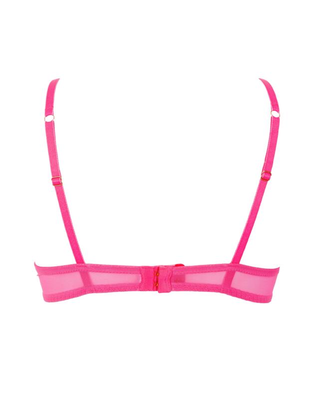 Bluebella Marseille Sheer Bra Fandango Pink