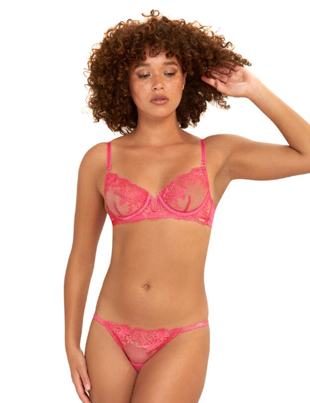 Bluebella Marseille Sheer Bra Fandango Pink